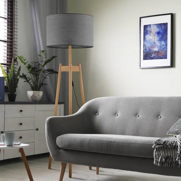 Торшер TK Lighting PEREZ E27 коричневий 5426 - Фото 4