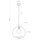 Підвісний світильник TK Lighting CUBUS E27 золотий 2742