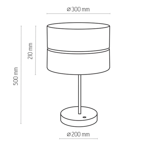 Настільна лампа TK Lighting HILTON E27 чорний 5467 - Фото 2