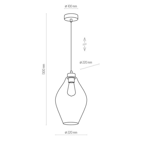 Підвісний світильник TK Lighting TULON E27 чорний 4190 - Фото 2
