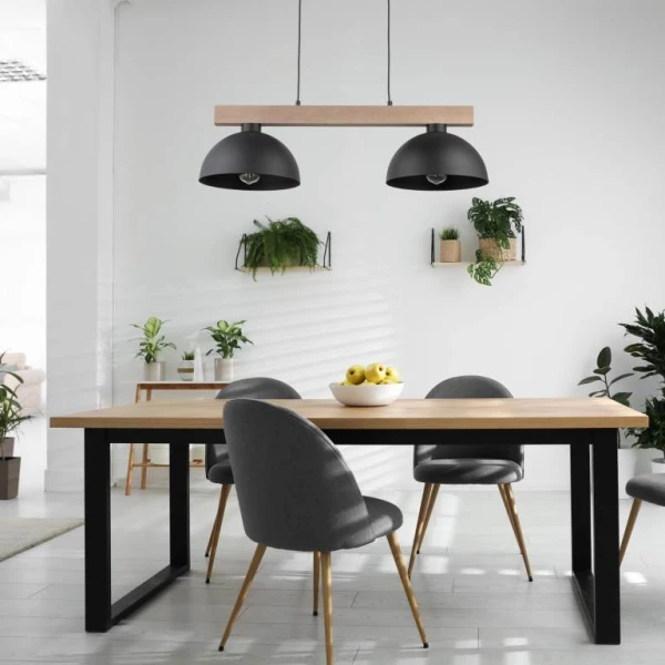 Підвісний світильник TK Lighting OSLO E27 чорний 4711 - Фото 3
