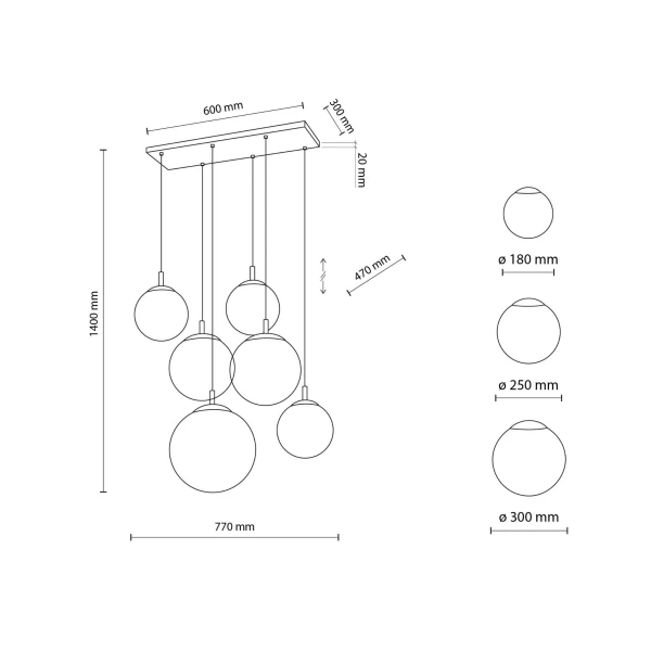 Підвісний світильник TK Lighting ESME E27 чорний 4793 - Фото 2