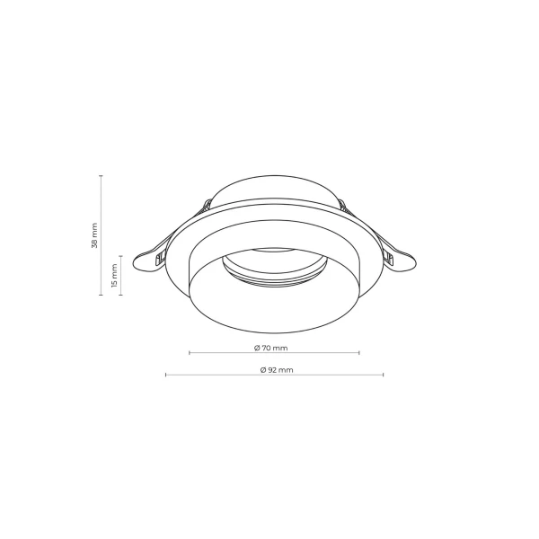 Світильник точковий врізний TK Lighting JET GU10 білий 6921 - Фото 2