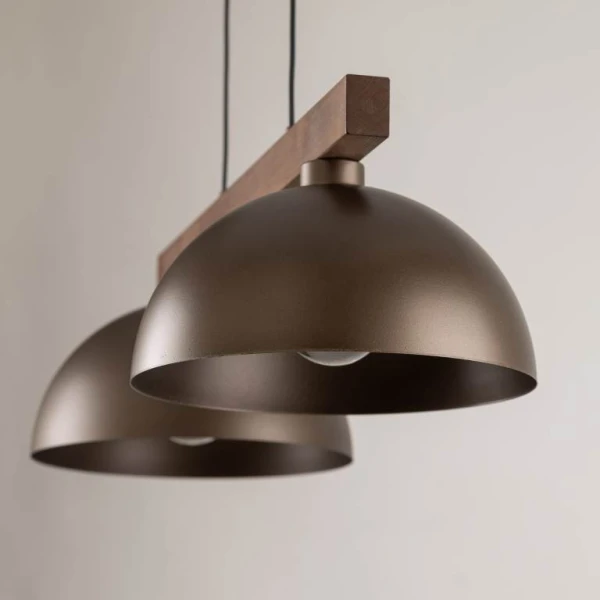 Підвісний світильник TK Lighting OSLO E27 коричневий 4507 - Фото 4