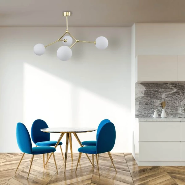 Люстра стельова TK Lighting FAIRY G9 золотий 6470 - Фото 3