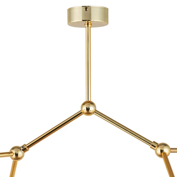 Люстра стельова TK Lighting FAIRY G9 золотий 6470 - Фото 6