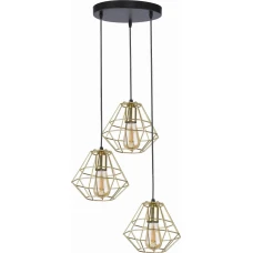 TK Lighting DIAMOND E27 чорний 4451. Світильник підвісний