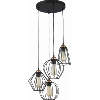 TK Lighting GALAXY E27 чорний 1643. Світильник підвісний