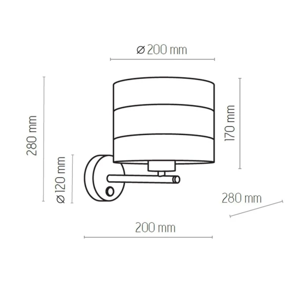 Бра TK Lighting TAGO E27 білий 3221 - Фото 4