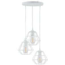 TK Lighting DIAMOND E27 білий 6213. Світильник підвісний