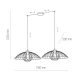 Підвісний світильник TK Lighting BARBELLA 6262