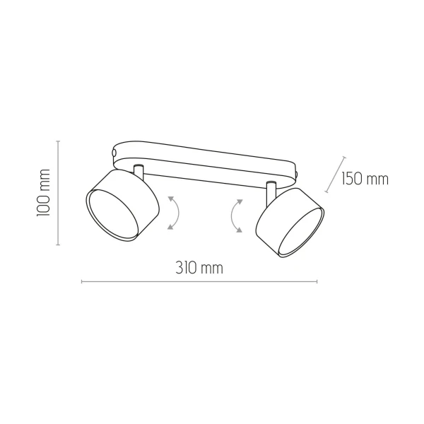 Світильник спот TK Lighting CLARK GX53 чорний 3403 - Фото 2
