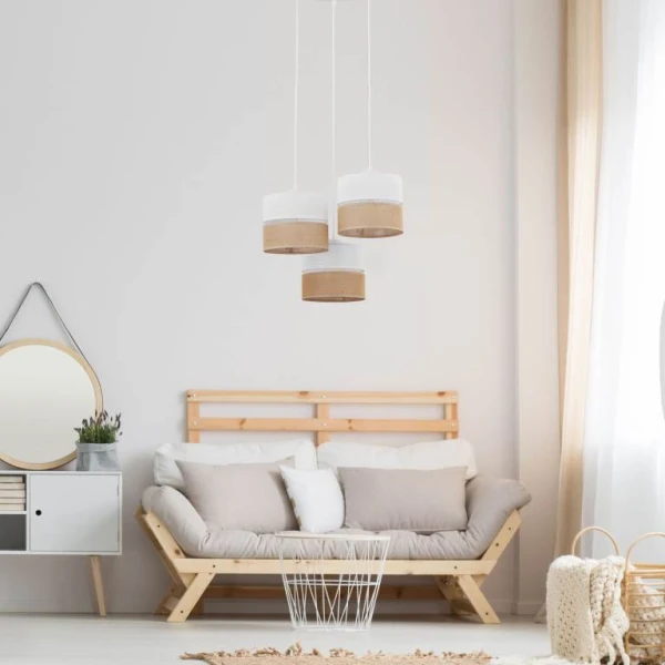 Підвісний світильник TK Lighting LINOBIANCO E27 білий 6575 - Фото 3
