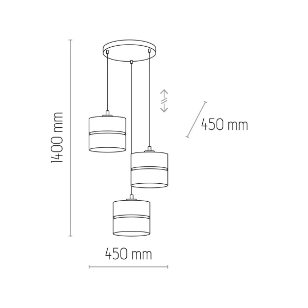 Підвісний світильник TK Lighting LINOBIANCO E27 білий 6575 - Фото 2