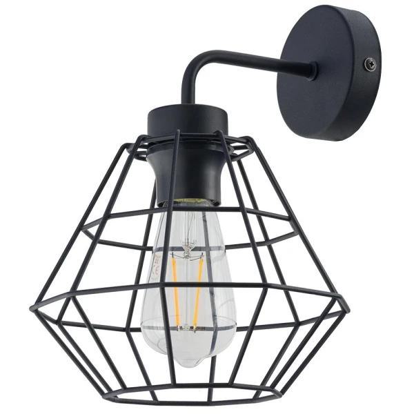 Бра TK Lighting DIAMOND E27 чорний 6200