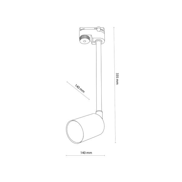 Світильник трековий TK Lighting TRACER GU10 чорний 4931 - Фото 2