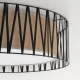 Світильник стельовий TK Lighting HARMONY E27 чорний 4556
