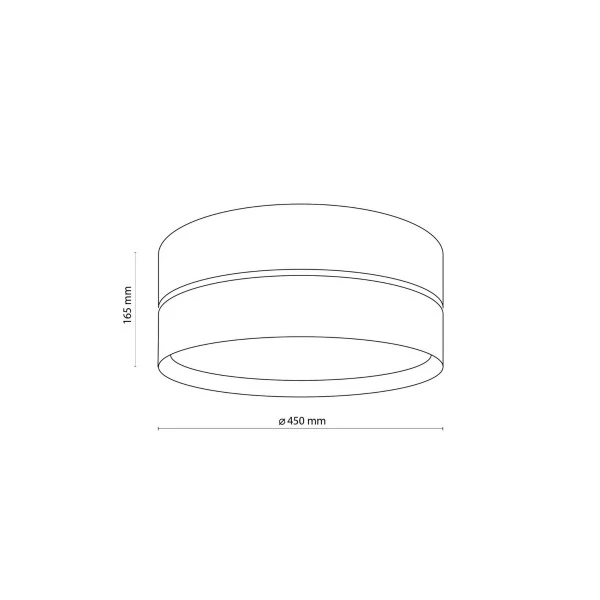 TK Lighting HILTON E27 білий 4772. Стельовий світильник - Фото 2