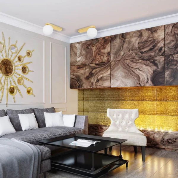 Світильник стельовий TK Lighting BIANCA G9 золотий 4698 - Фото 4