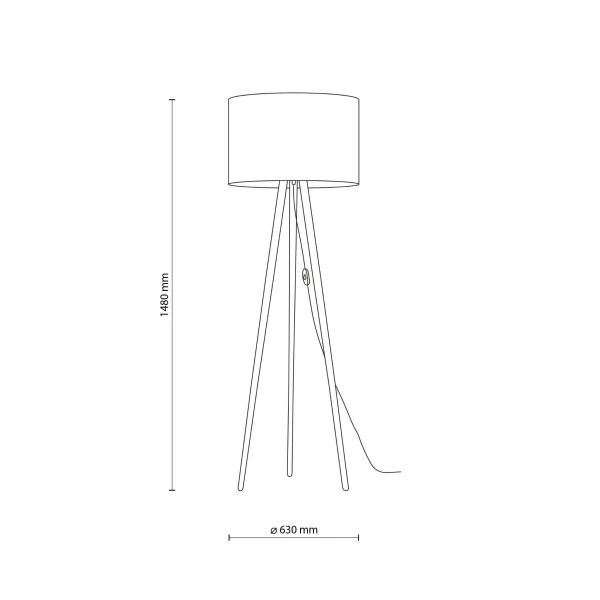 Торшер TK Lighting TOKYO E27 чорний 5284 - Фото 2