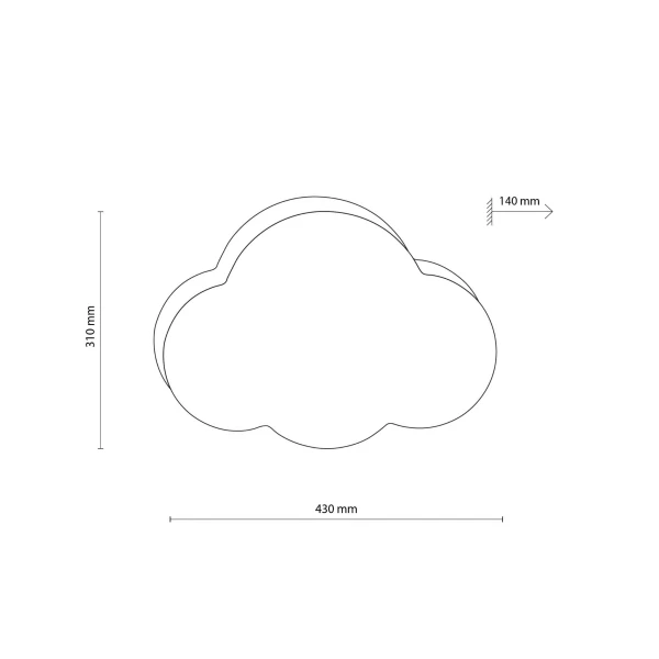 Світильник стельовий TK Lighting CLOUD E27 білий 6075 - Фото 7