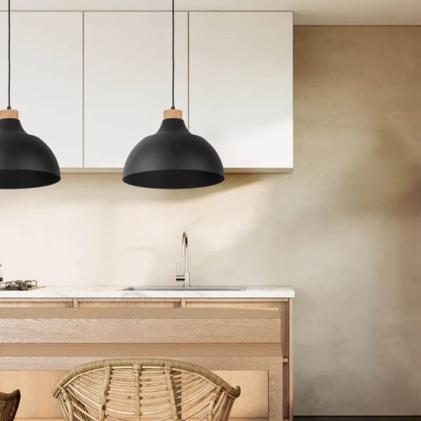 Підвісний світильник TK Lighting CAP E27 чорний 2071 - Фото 3
