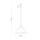 Підвісний світильник TK Lighting CAP E27 чорний 2071
