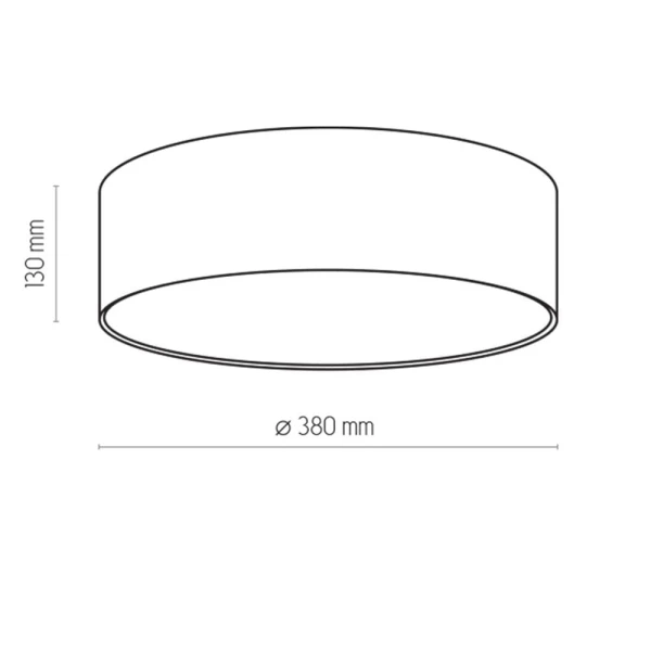 Світильник стельовий TK Lighting RONDO E27 білий 3230 - Фото 2