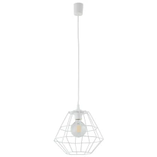 TK Lighting DIAMOND E27 білий 6215. Світильник підвісний