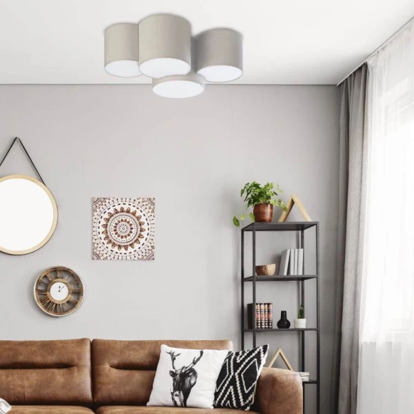 Світильник стельовий TK Lighting MONA E27 білий 6592 - Фото 4