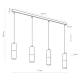 Підвісний світильник TK Lighting ELIT GU10 чорний 4367