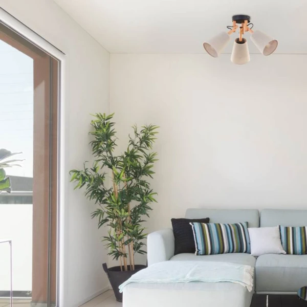 Люстра стельова TK Lighting VAIO E27 чорний 574 - Фото 3