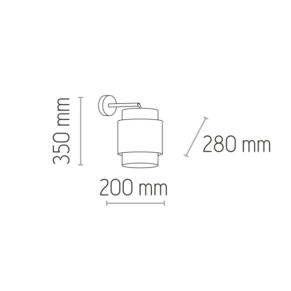 Бра TK Lighting BOHO E27 білий 6538 - Фото 2