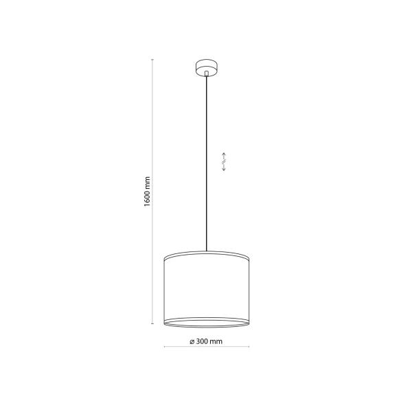 Підвісний світильник TK Lighting LIBERIA E27 чорний 4730 - Фото 2