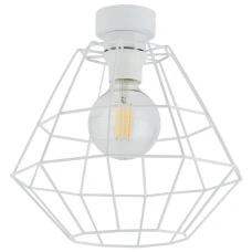 TK Lighting DIAMOND E27 білий 6210. Стельовий світильник