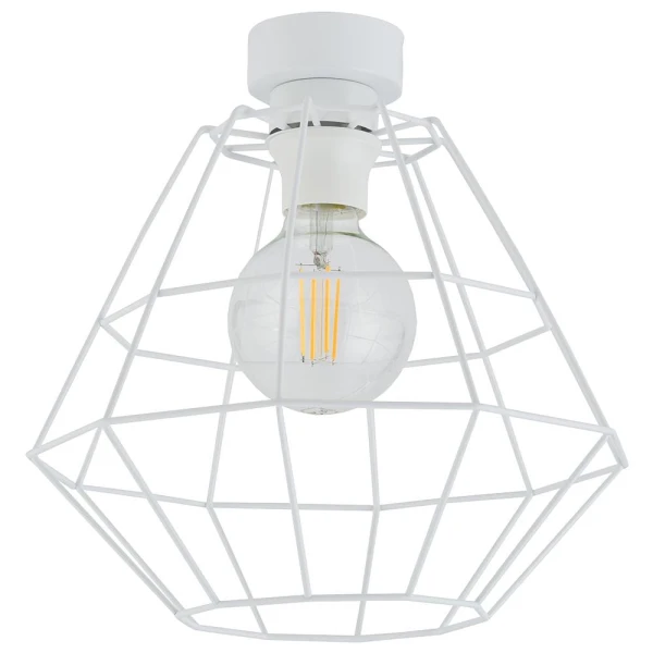 Світильник стельовий TK Lighting DIAMOND E27 білий 6210