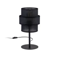 TK Lighting CALISTO E27 чорний 5895. Настільна лампа декоративна