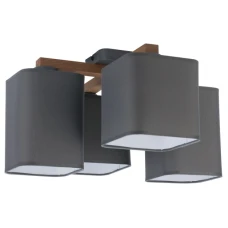 TK Lighting TORA GREY 4166. Люстра пристельова