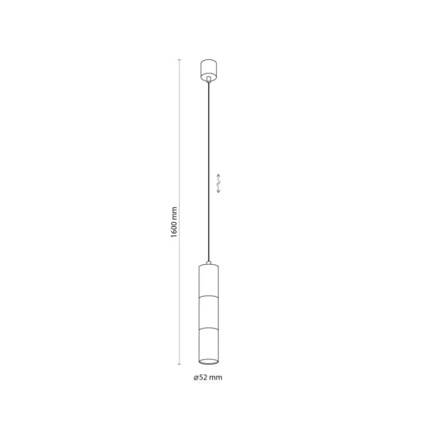 Підвісний світильник TK LIGHTING VIVIEN GU10 чорний 4756 - Фото 3