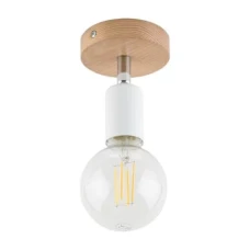 TK LIGHTING SIMPLY WOOD WHITE E27 білий 4745. Накладний точковий світильник