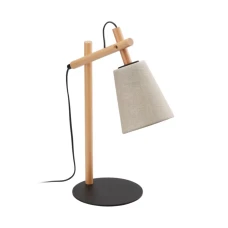 TK LIGHTING VAIO E27 сірий 5183. Офісна настільна лампа