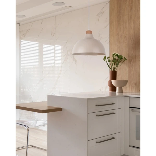 Підвісний світильник TK LIGHTING CAP E27 бежевий 5664 - Фото 3