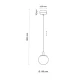 Підвісний світильник TK LIGHTING CADIX G9 прозорий 6339