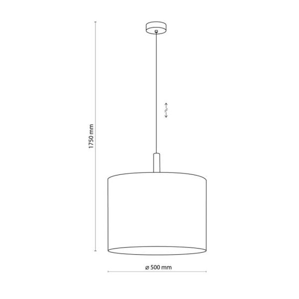 Підвісна люстра TK LIGHTING DEVA NATURE E27 сірий 6107 - Фото 4