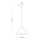 Підвісний світильник TK LIGHTING CAP E27 бежевий 5664