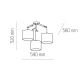 Підвісна люстра TK LIGHTING ALBERO E27 білий 6553