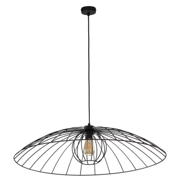 Підвісний світильник TK LIGHTING BARBELLA E27 чорний 6261