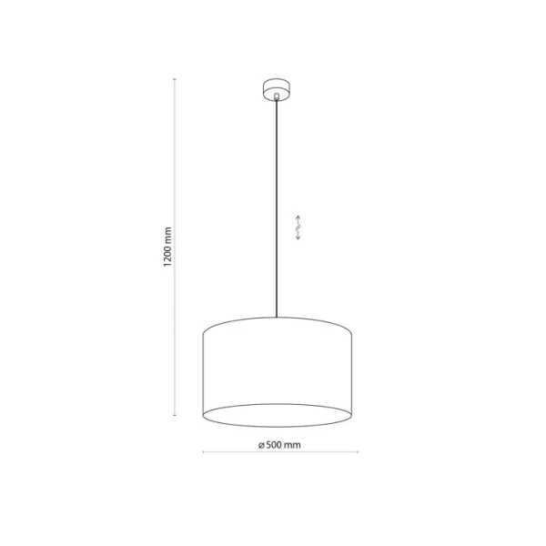 Підвісний світильник TK LIGHTING MORENO E27 чорний 4990 - Фото 4