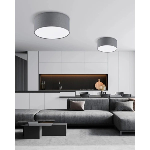 Стельовий світильник TK LIGHTING RONDO E27 сірий 3332 - Фото 3