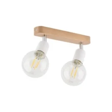 TK LIGHTING SIMPLY WOOD E27 білий 4747. Стельовий світильник